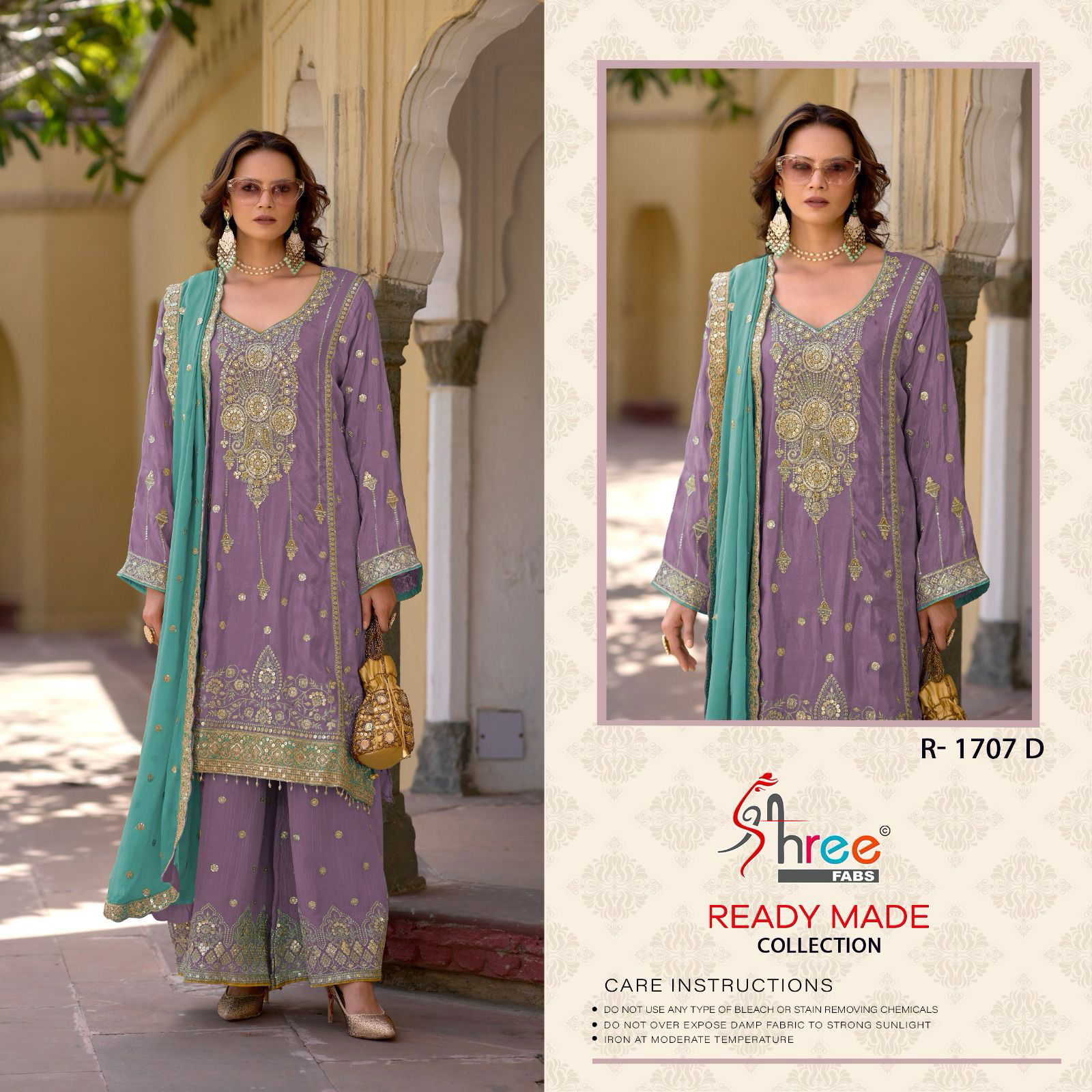 Shree R 1707 Viscose Simmer Ready Made Pakistani Salwar Suits