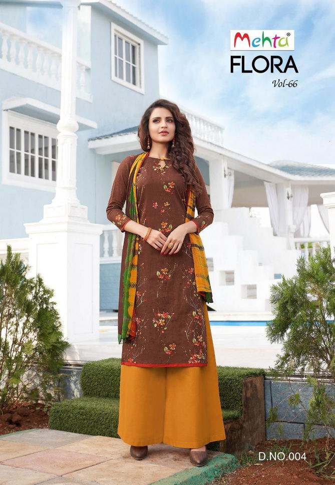 Mehta Flora 66 Latest fancy Regular Casual Wear Pure Cotton Printed Cotton Dress Material Collection
