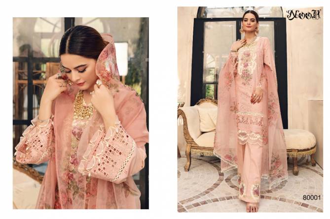Noor Adan Libas Latest Fancy Designer Festive Wear Pure Cotton With Exclusive Embroidery Pakistani Salwar Kameez Collection