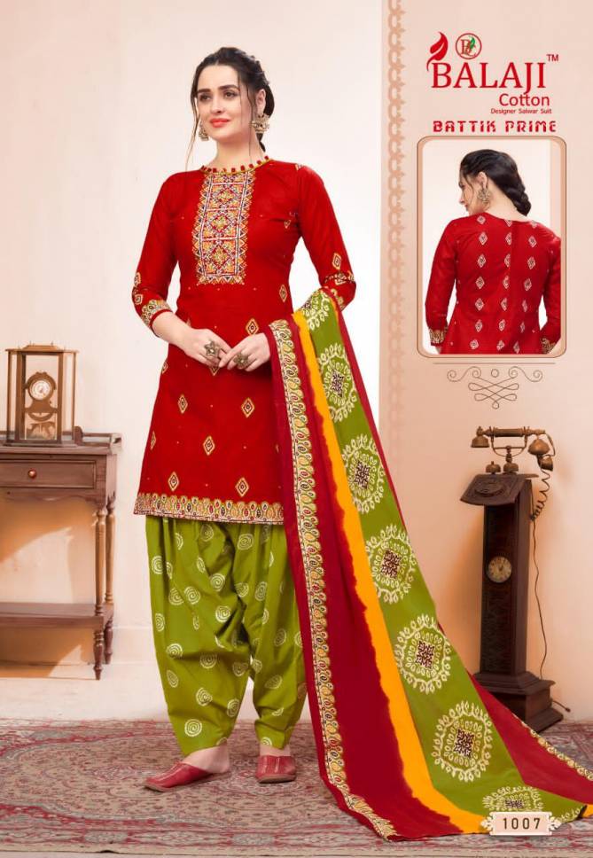 Balaji Batik Prime 1 Latest Fancy Designer Casual Wear Pure Printed Cotton Dress Material
