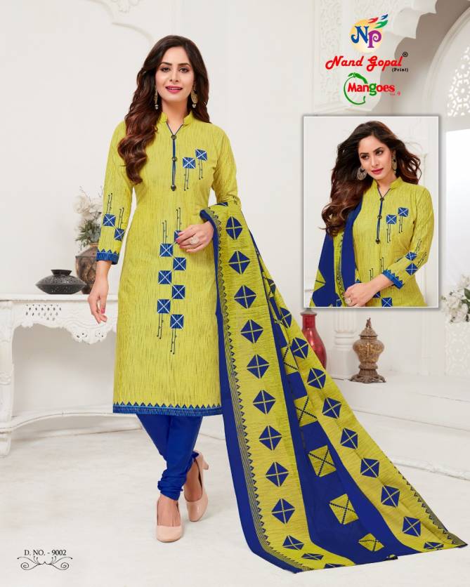 Nand Gopal Mangoes 9 Latest Pure Cotton Full Printed Designer Dress Material Collection 
