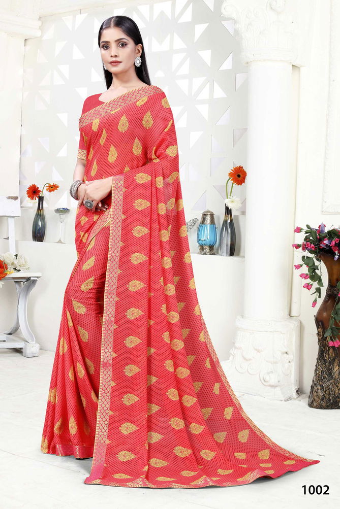  Tasvi Latest Fancy Designer Daily Wear Georgette Saree Collection