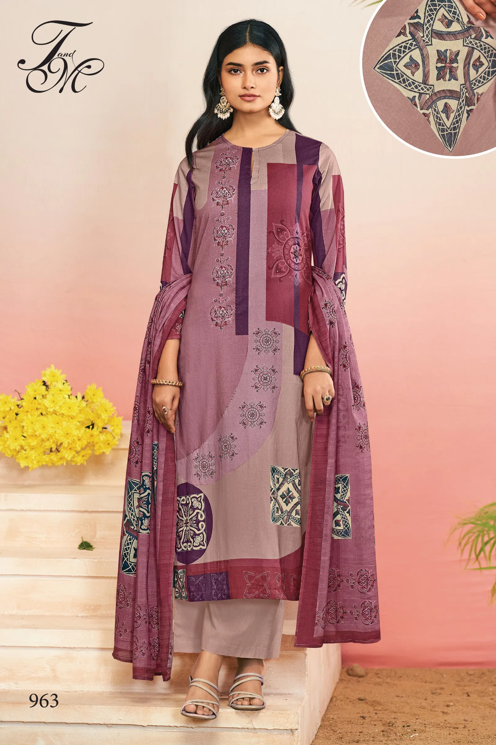 Raheela By T&M Lawn Cotton Dress Printed Material Wholesale Shop In Surat