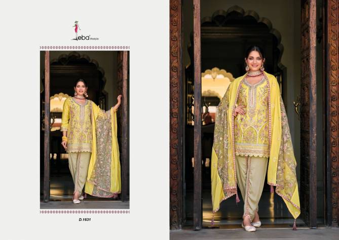 Amber By Zaveri Chinon Yellow Colour Readymade Suit Catalog