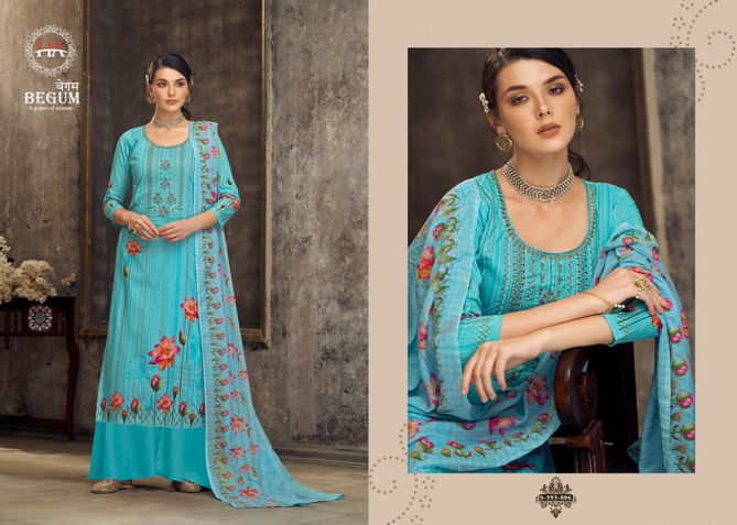 Harshit Begum Pure Cotton Designer Casual Wear Dress Material Collection
