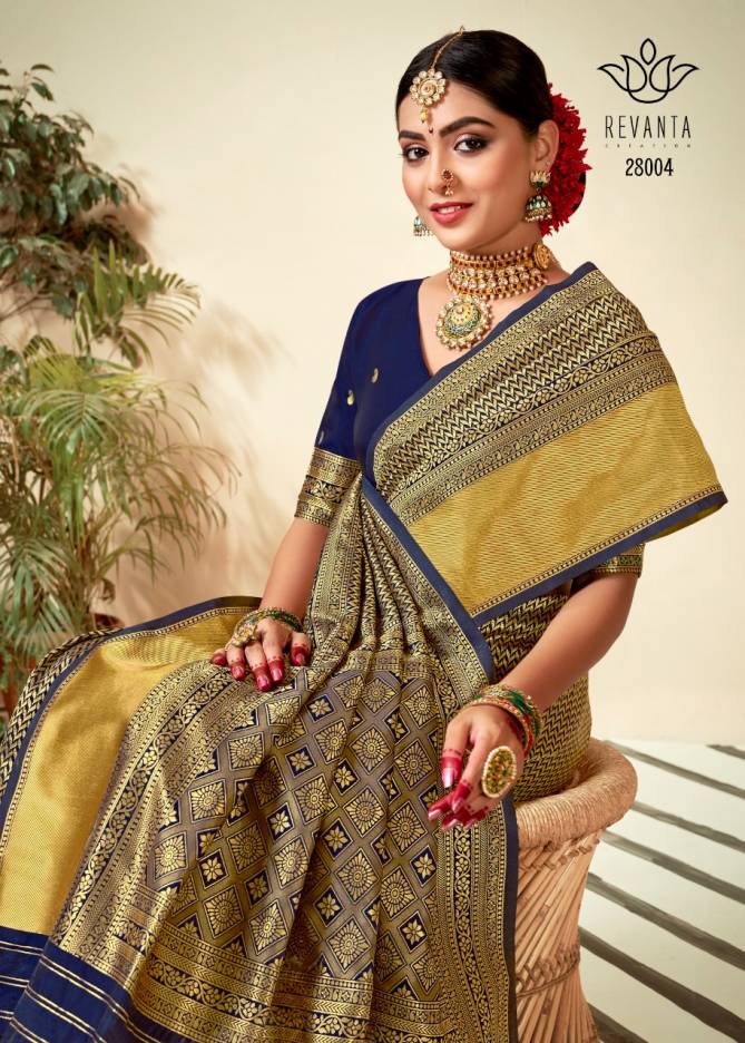 Revanta Kalyani Fancy Designer Party Wear Latest Silk Saree Collection