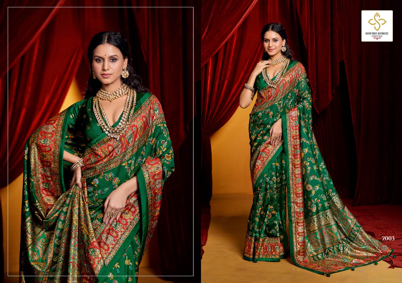 Pashminna Vol 2 By Shubh Shree Tusser Silk Designer Saree Orders In India