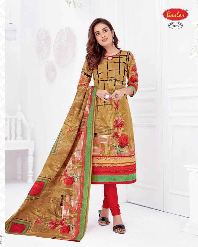 Baalar Zaara 7 New Collection Of Pure Cotton Printed Dress Material 