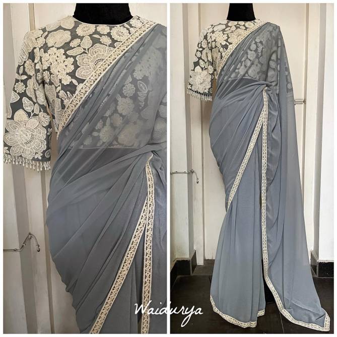 JR 572 Designer Classic Georgette Party Wear Saree Wholesalers In Delhi