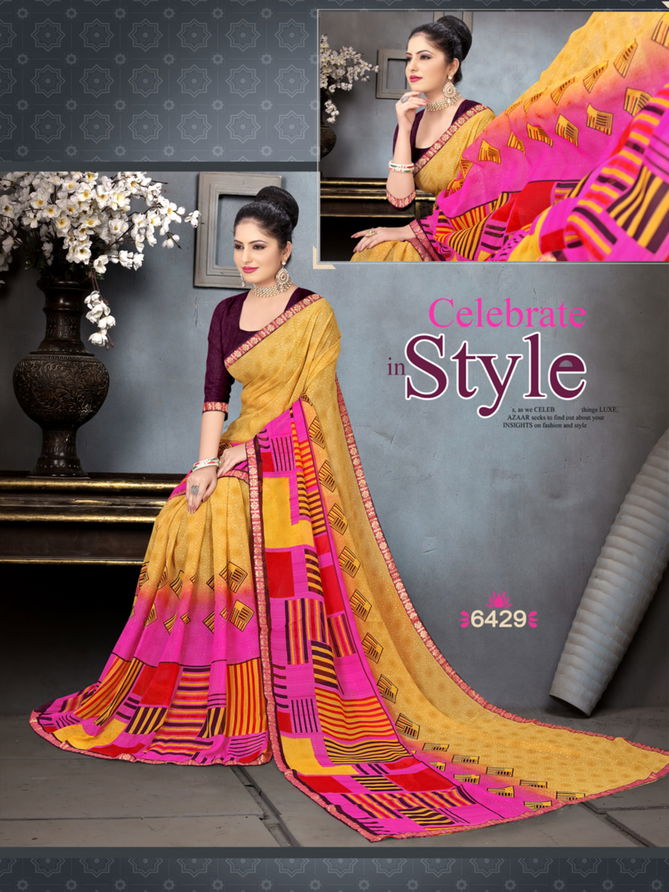 Haytee Advance Booking 12 Latest Daily Wear Heavy Dani Printed Saree Collection