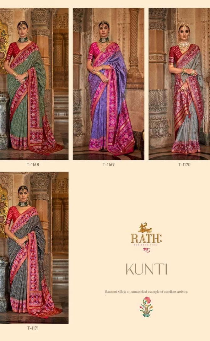 Kunti 1162 To 1171 By Rath Silk Printed Designer Saree Wholesale Online