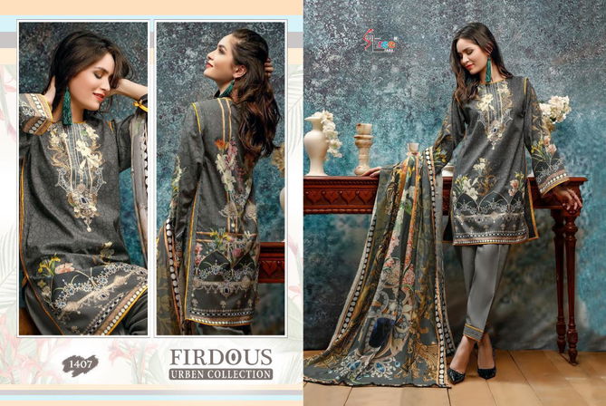 Shree Fab Firdous Urban Collection Of Latest Designer Printed Cotton Pakistani Salwar Suit 