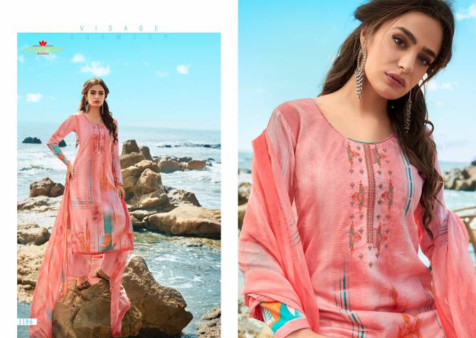 LAXMIMAYA FALAK Latest Designer Fancy Casual Wear Pure Jam Silk Digital Print With Fancy Embroidery Work Digital Printed Salwar Suit Collection