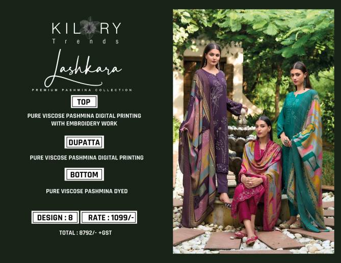 Lashkara By Kilory Pashmina Kurti With Bottom Dupatta Exporters In India