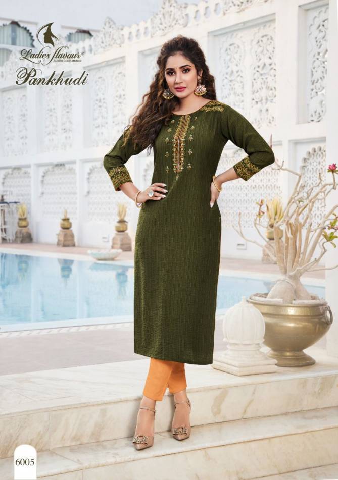 Ladies Flavour Pankhudi Fancy Party Wear  Designer Kurti Collection