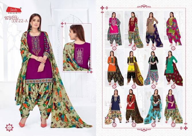 Jash Baby Doll Vol 22 A Latest Designer Pure Cotton Printed Daily Wear Dress Material  