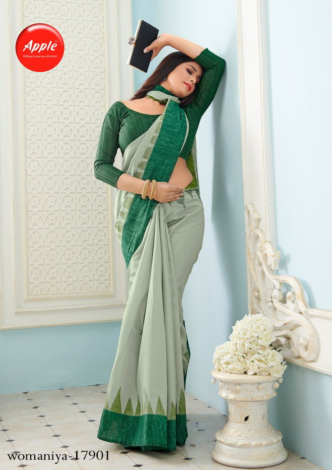 Apple Womaniya Latest Bhagalpuri Silk Casual Wear Decent Look Saree Collection
