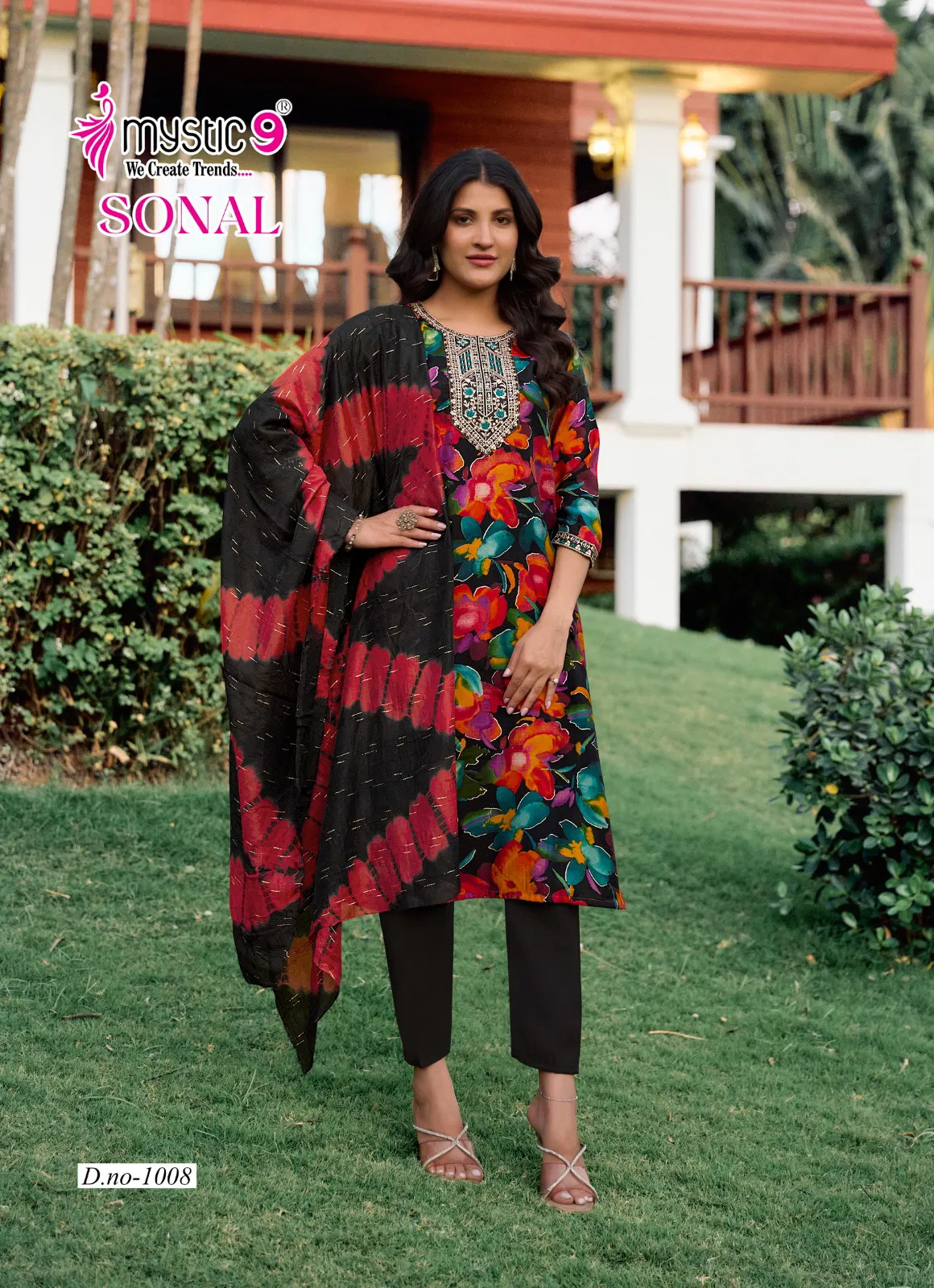 Sonal Vol 1 By Mystic 9 Roman Silk Kurti With Bottom Dupatta Wholesale Online