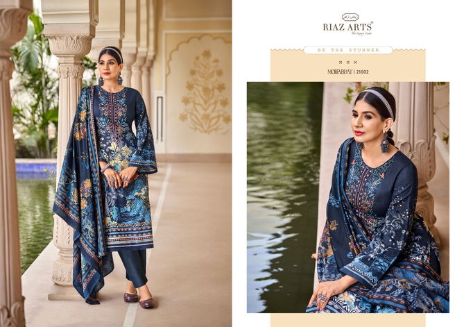 Mohabbat By Riaz Arts Karachi Lawn Digital Printed Dress Material Suppliers In India