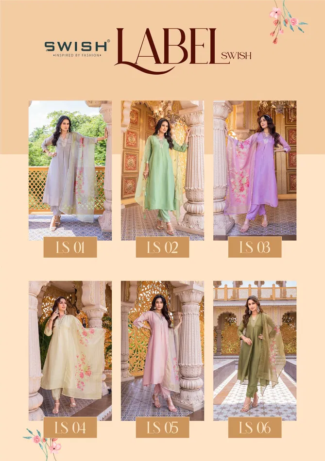 Label Swish By Swish Designer Tissue Kurti With Bottom Dupatta Suppliers In India