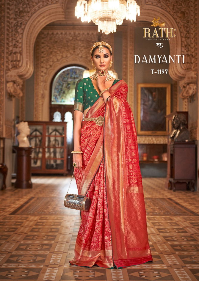 Damyanti 1190 To 1198 By Rath Silk Printed Designer Saree Orders In India