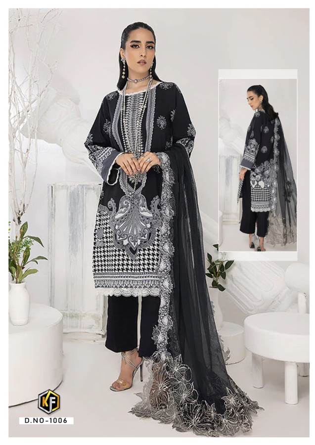 Roha Black And White Vol 1 By Keval Karachi Cotton Pakistani Readymade Suits Wholesale Online