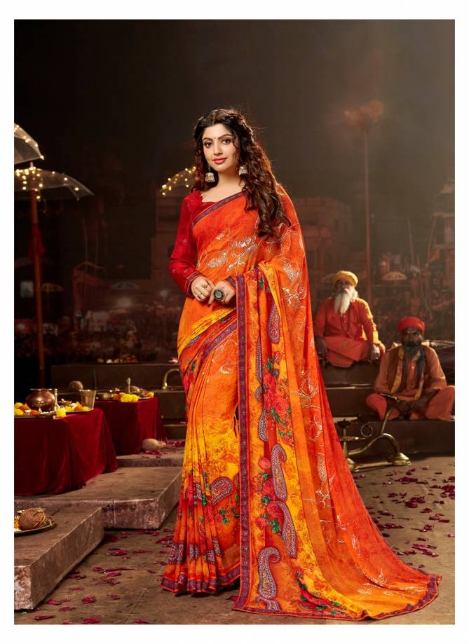 ANTPA CARVAAN Latest Fancy Designer Heavy Regular Wear Weightless Saree Collection