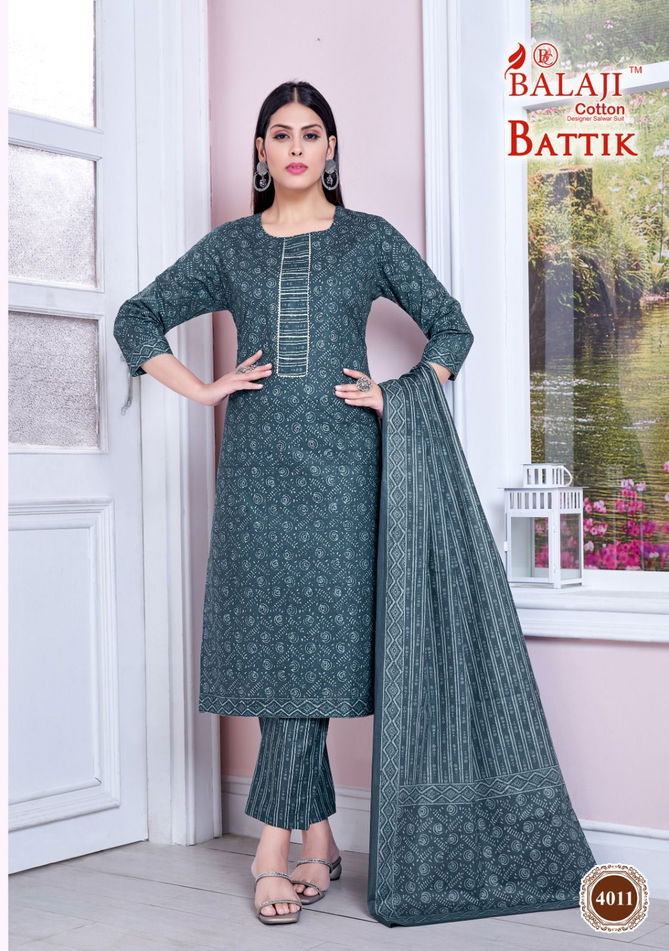 Balaji Battik Cotton Art Work Vol 4 Dress Material Catalog