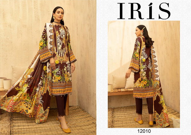 Iris 12 Cotton Karachi Dress Pure Cotton Casual Wear Ready Made Collection
