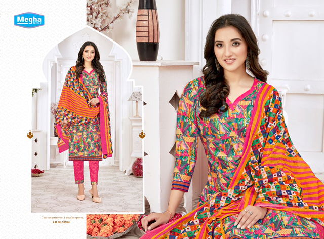 Megha Raazi 2 Latest fancy Designer Regular Casual Wear Printed Cotton Dress Material Collection
