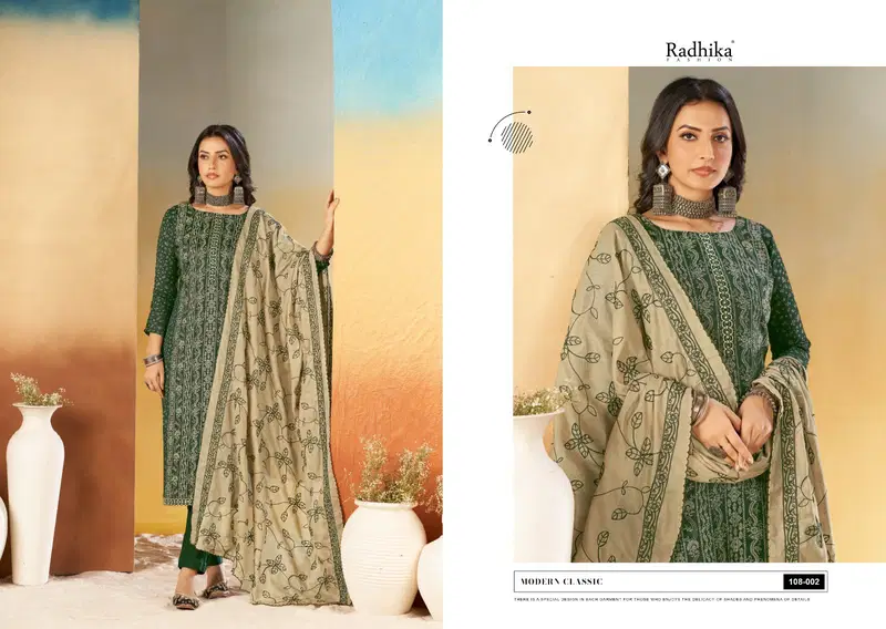  Azara Black Berry by Radhika  Vol 16 Cotton Dress Material Collection