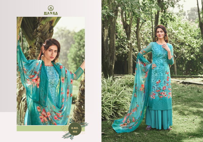 HANSA VANSHIKA Latest fancy Festive Wear Georgette Digital Print With Work Heavy Salwar Suit Collection