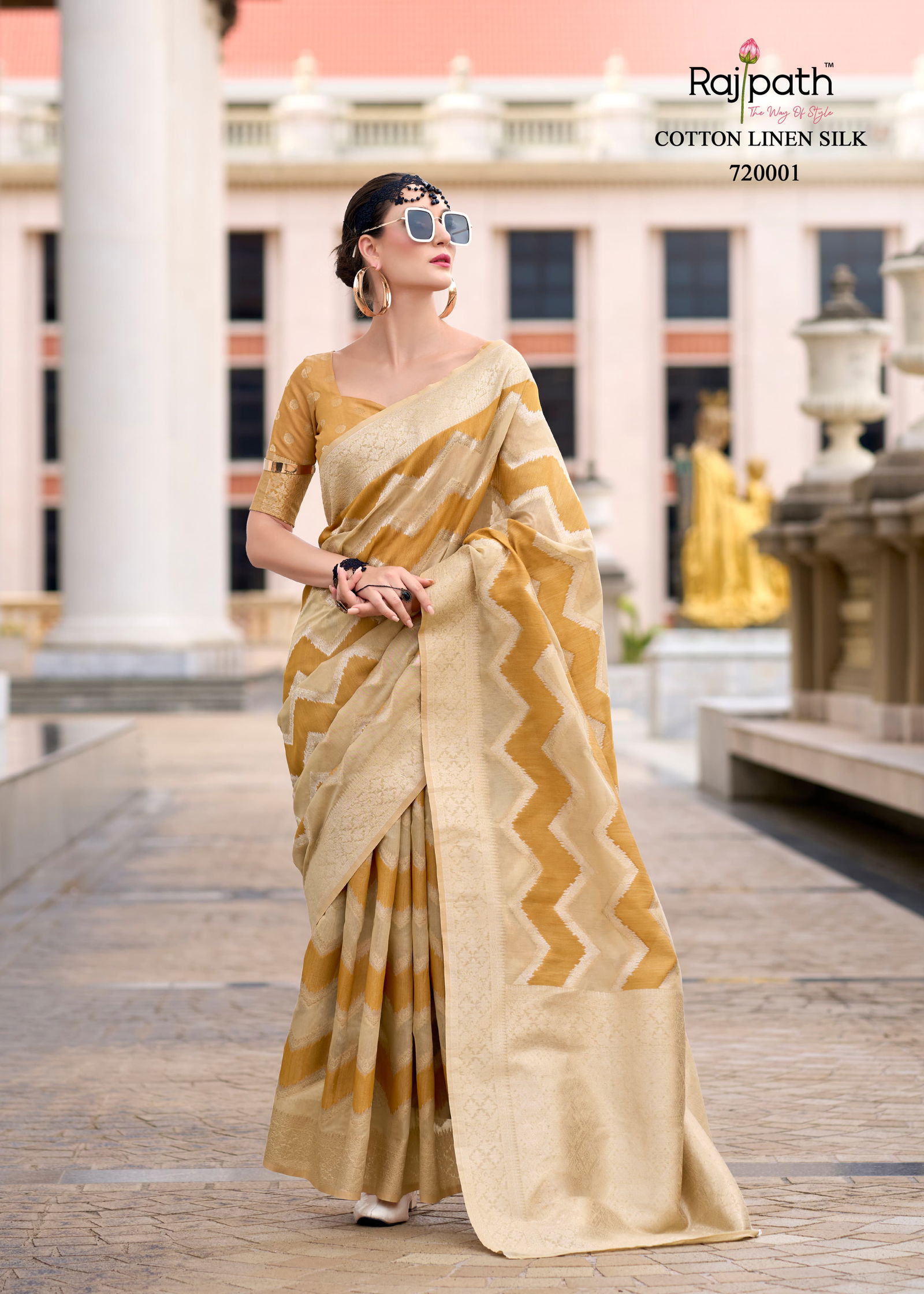 Renault Silk By Rajpath Cotton Linen Silk Saree Suppliers In India