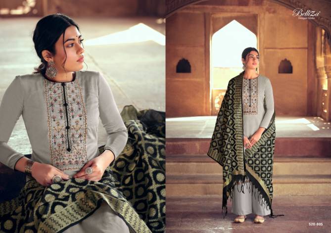 Belliza Shamia Latest Fancy Casual Wear Pure Jam Cotton with Heavy Embroidery work Designer Dress Material Collection
