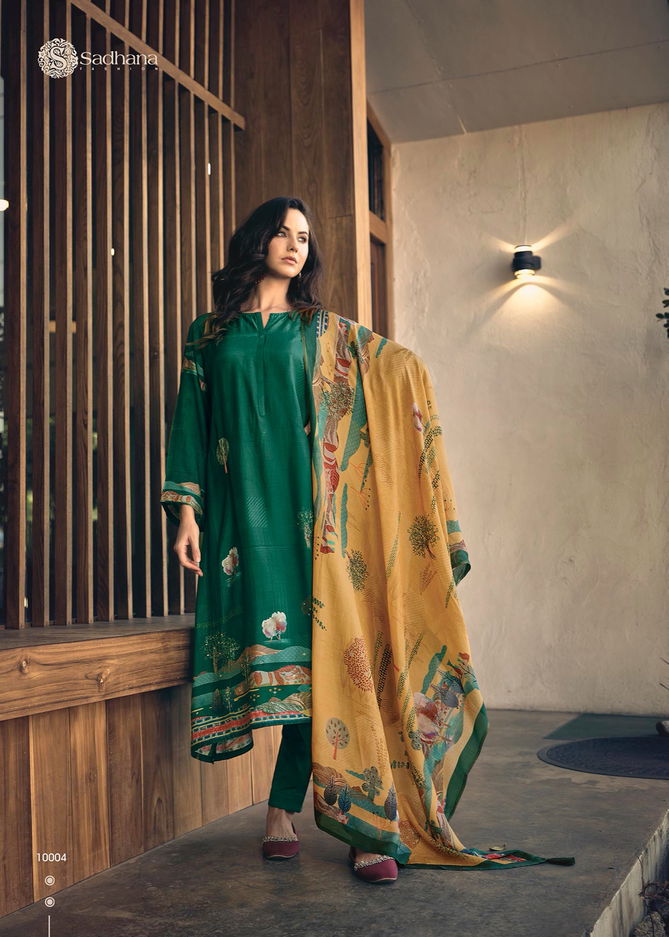 Havaadis By Sadhana Maleen Silk Digital printed Suits Catalog