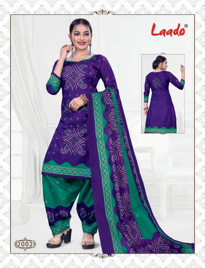 Laado Bandhni Special Vol 2 Latest Designer Pure Cotton Printed Dress Material Collection  