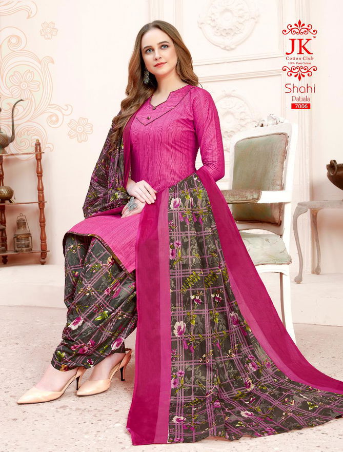 JK Shahi Patiyala 7 Latest fancy Designer regular wear Cotton Printed Dress Material Collection
