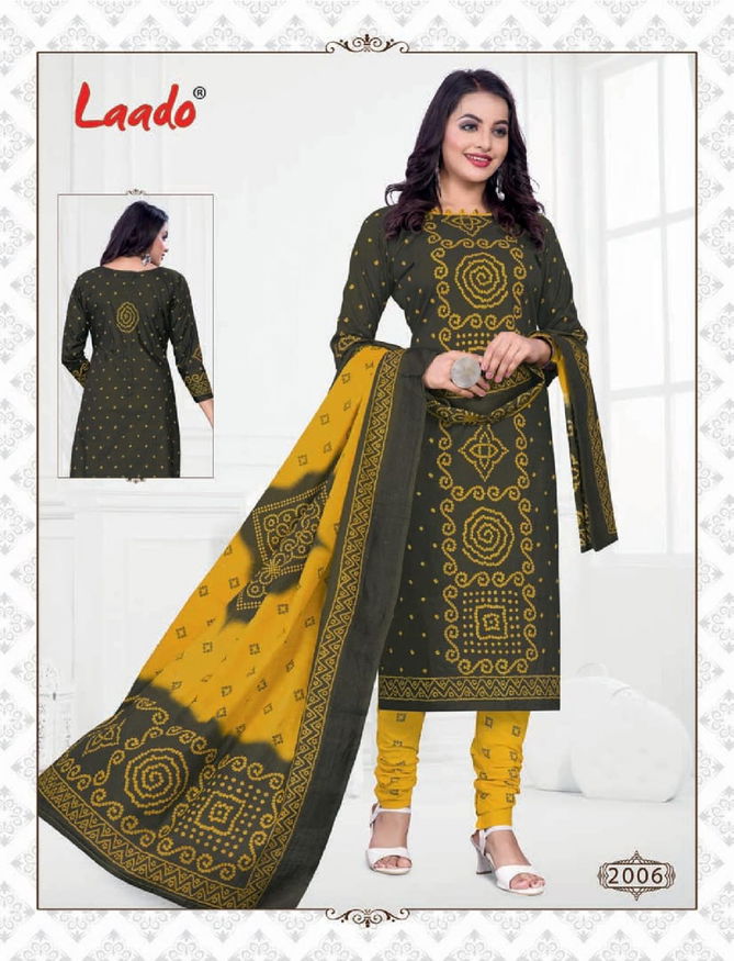 Laado Bandhni Special Vol 2 Latest Designer Pure Cotton Printed Dress Material Collection  