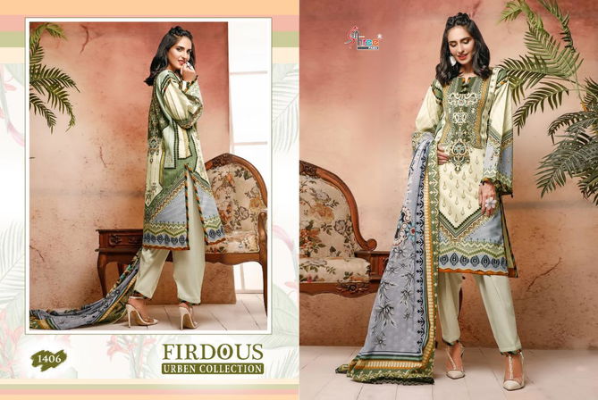 Shree Fab Firdous Urban Collection Of Latest Designer Printed Cotton Pakistani Salwar Suit 