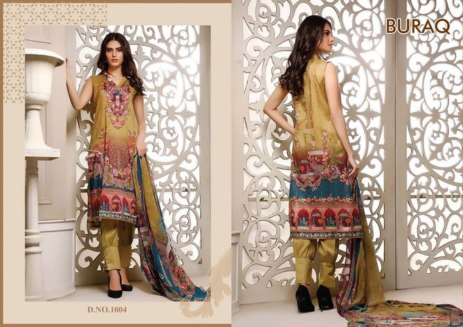 Agha Noor Buraq Exclusive Latest Festive Wear Jam Satin Pakistani Dress Material Collection
