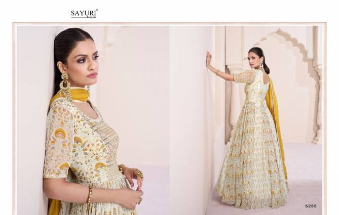 Sayuri Vartika Wedding Wear Embroidered Gown Catalog