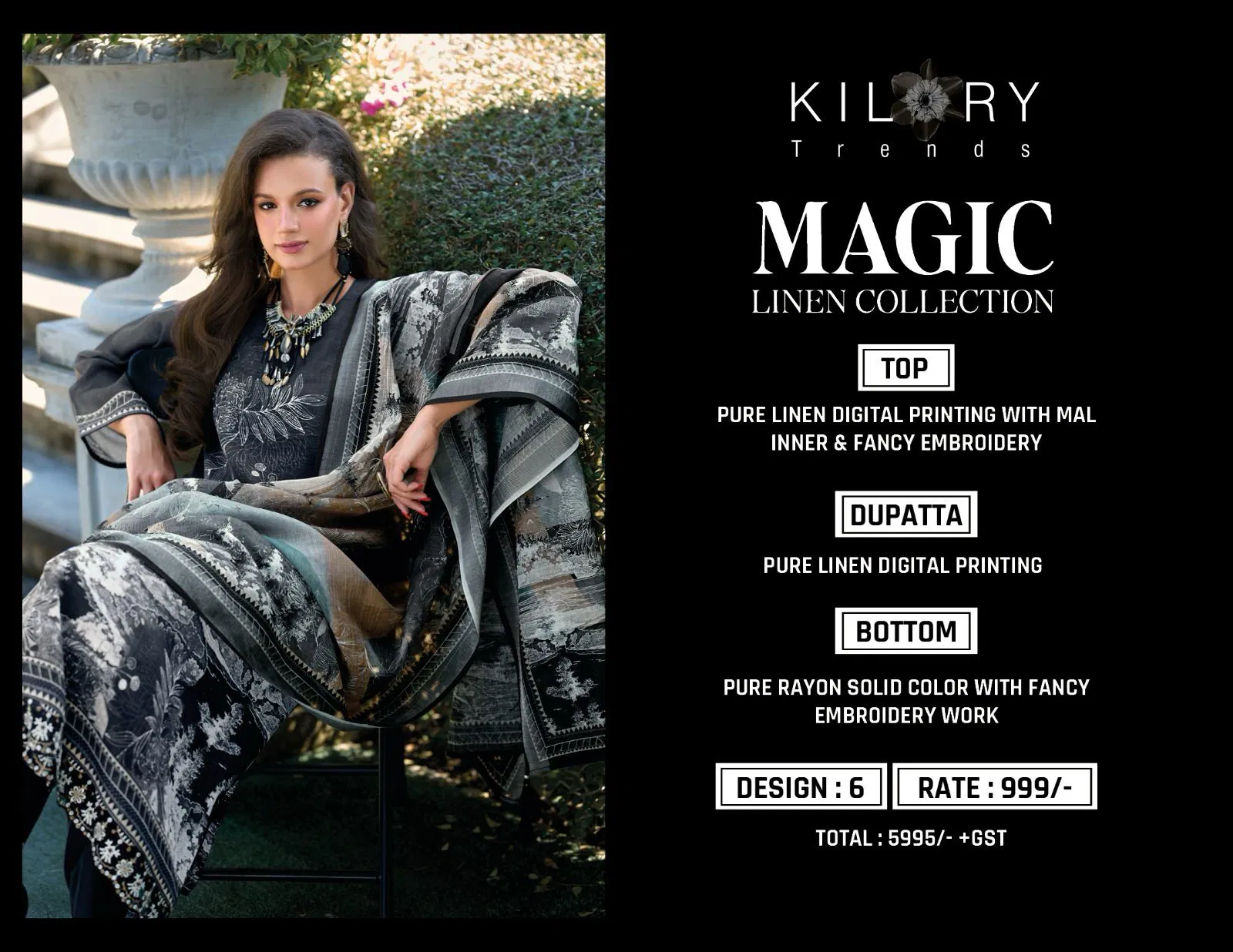 Magic By Kilory Linen Embroidery Salwar Kameez Exporters In India