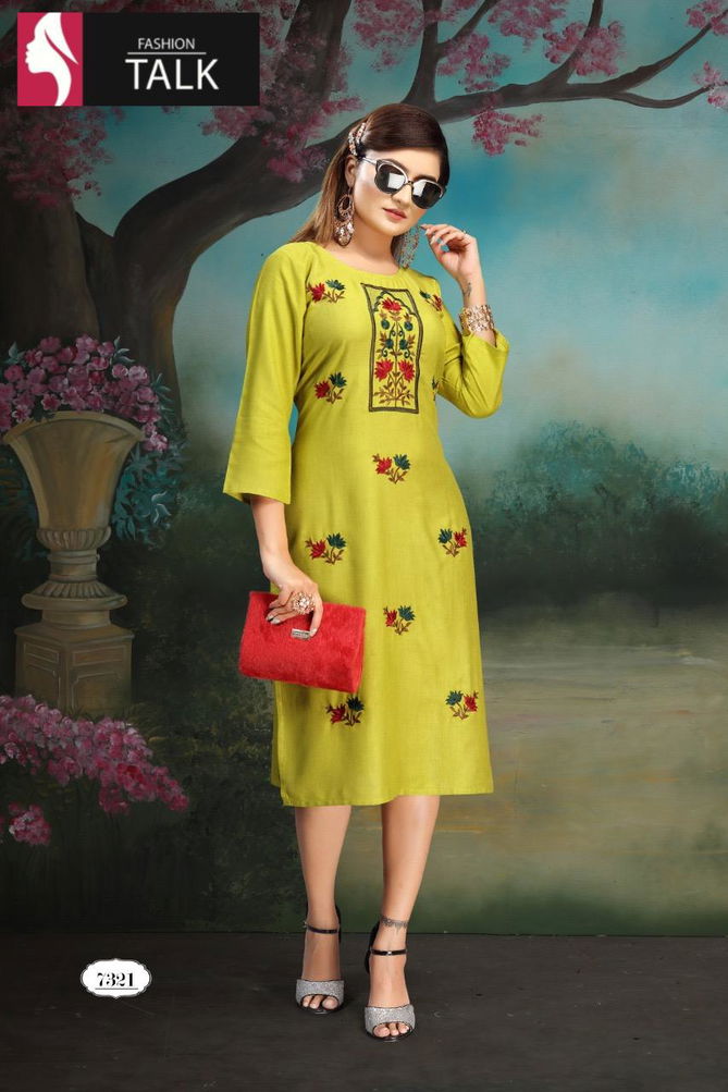 Ft Strawberry Latest Fancy Designer Heavy Casual Wear Simple Kurtis Collection
