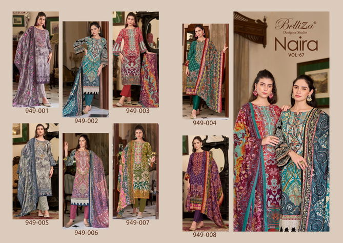 Naira Vol 67 By Belliza Daily Wear Cotton Printed Dress Material Suppliers In India