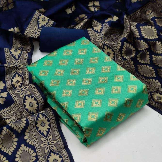 Banarasi 104 Festive Wear Banarasi Silk Designer Dress Material Collection
