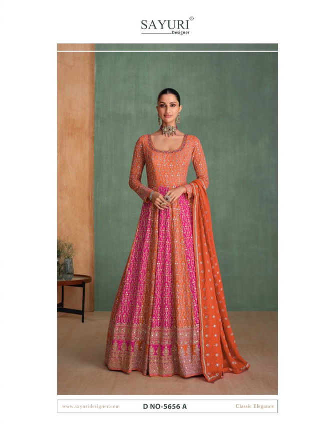 Rang Rasia By Sayuri Georgette Gown With Dupatta Suppliers In India