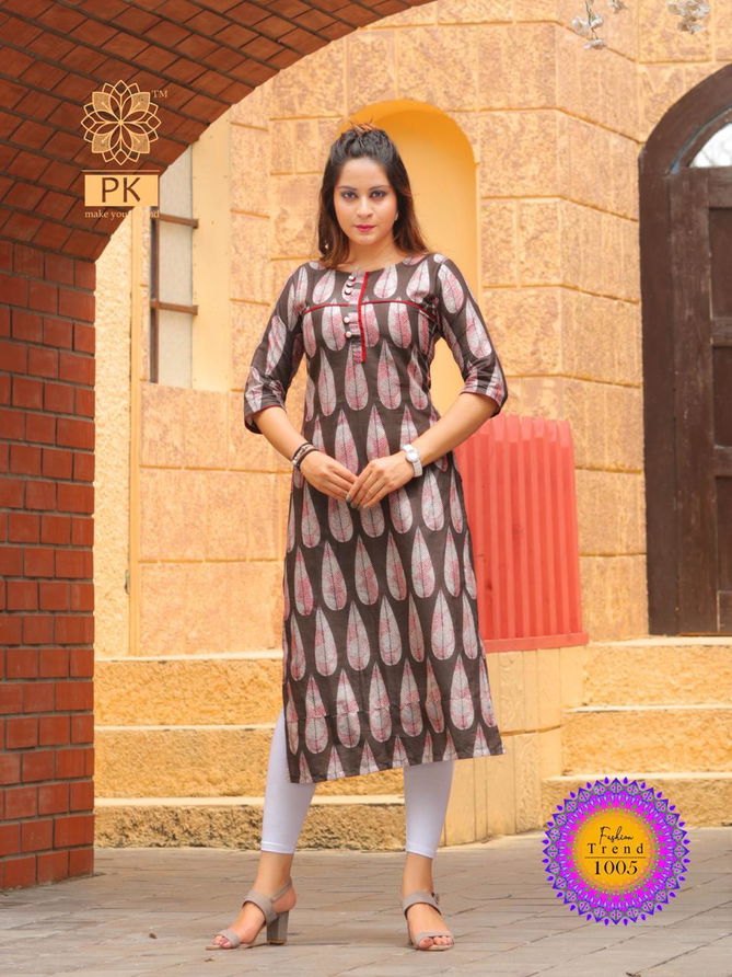 FASHION TREND VOL 1 Latest Designer Heavy Rayon Regular Wear Printed Kurti Collection