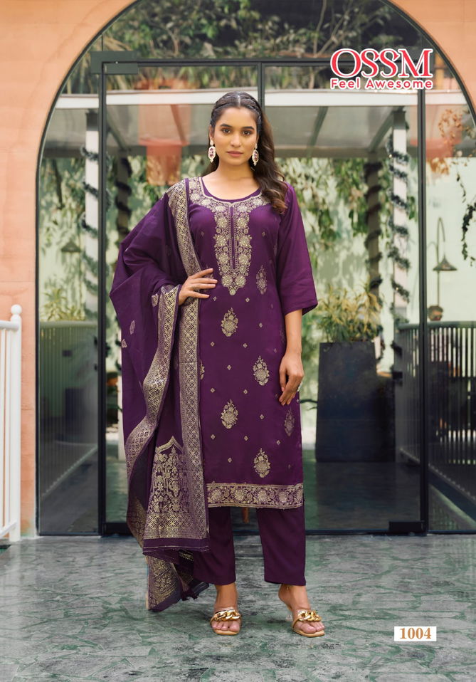 Mishti By Ossm Viscose Dola Silk Kurti With Bottom Dupatta Wholesale Price