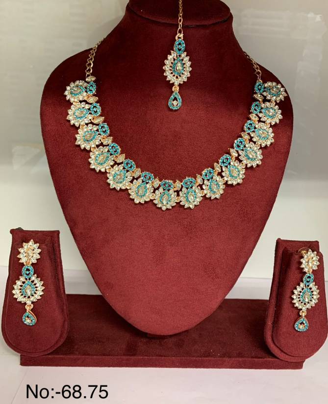 Nr Accessories Colour Diamond Necklace Catalog
