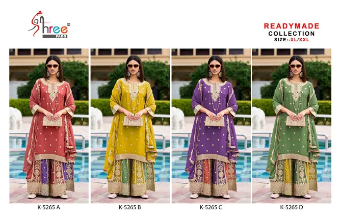 Shree Fabs K 5265 Chinon Pakistani Ready Made Salwar Suits Wholesale Market In Surat